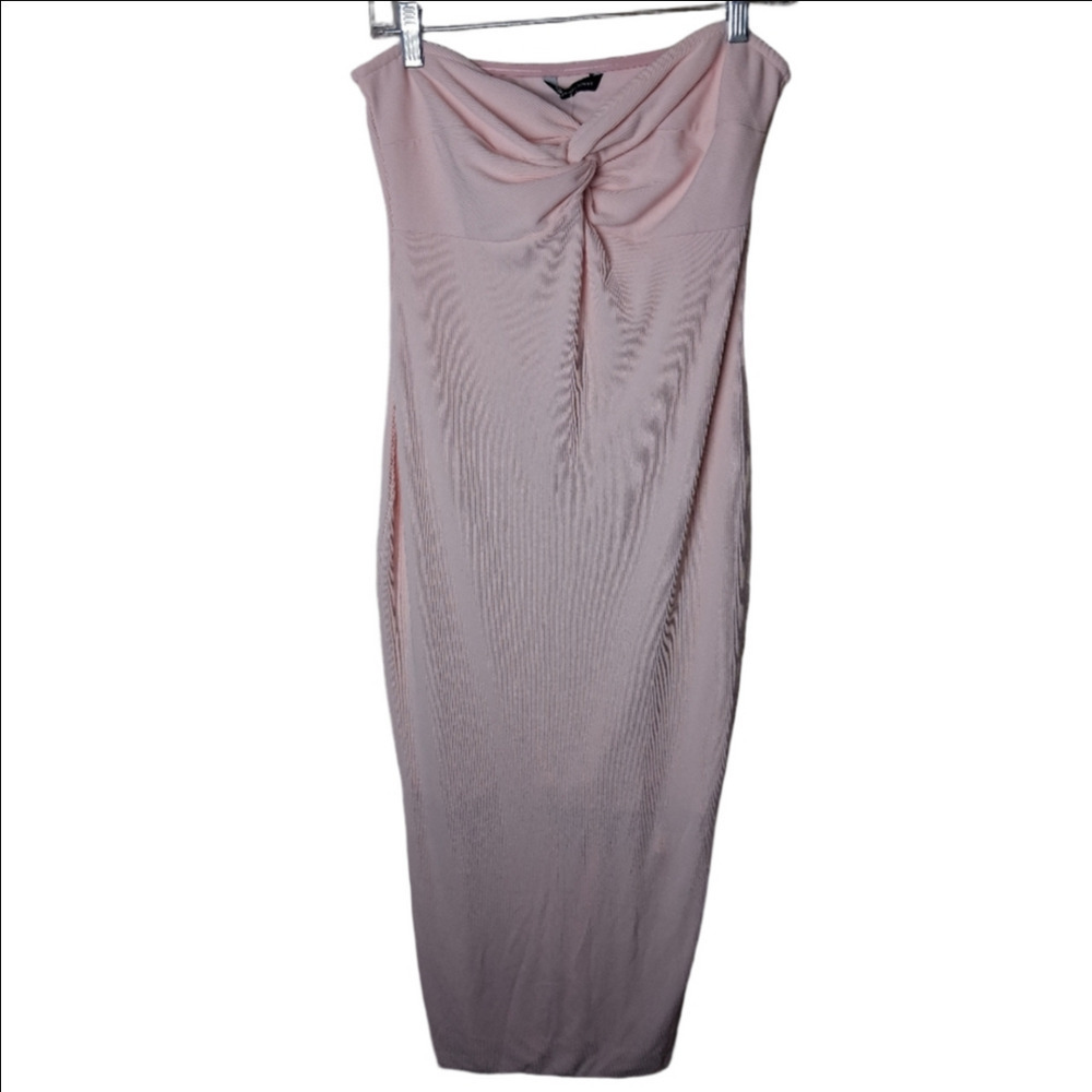 PrettyGarden Large Women's Bodycon Maxi Summer Strapless Tube Twist Knot Front